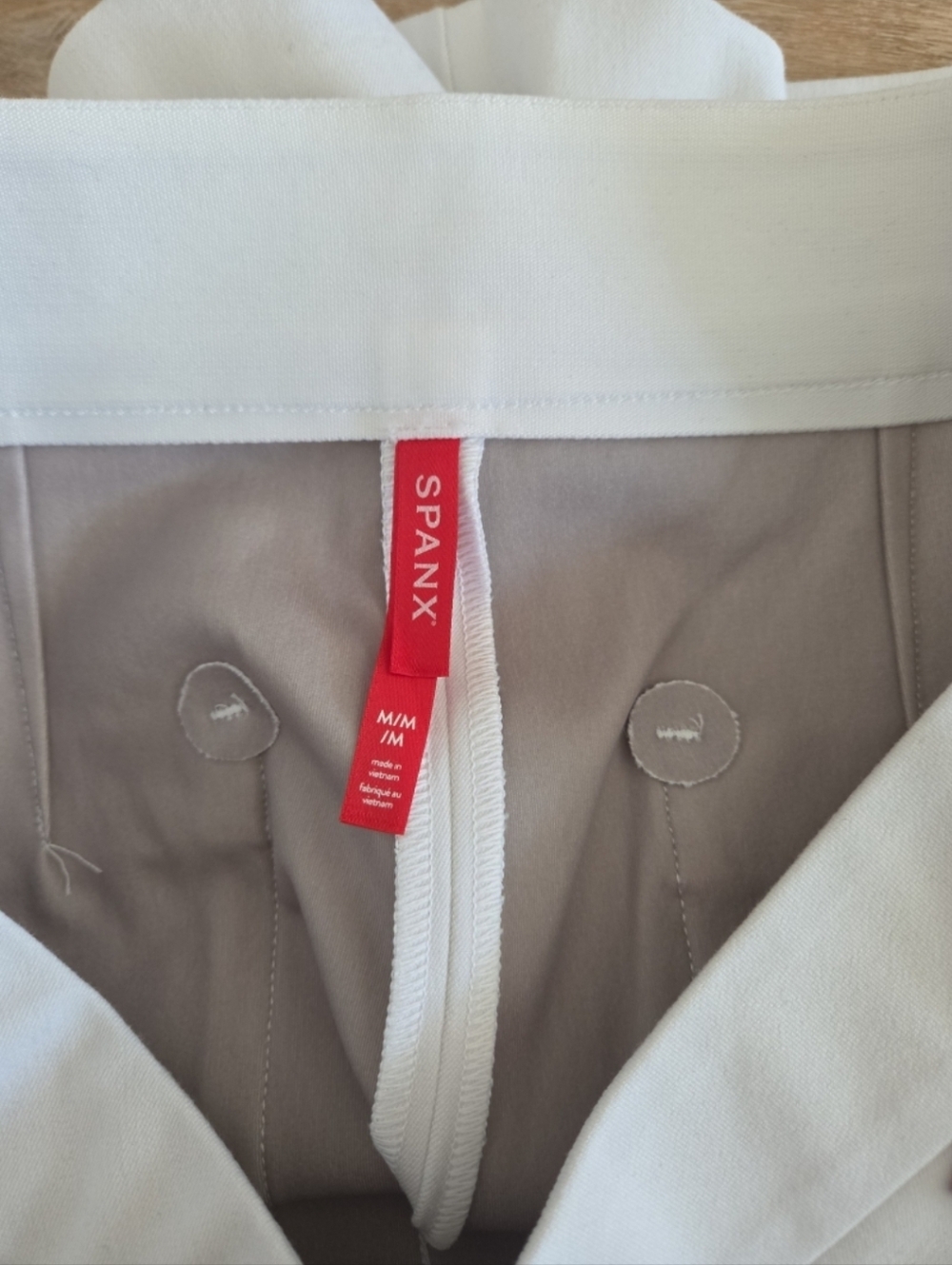 SPANX White High-Waist Tailored Shorts - Picture 4 of 4